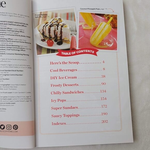 Taste of Home Frosty Treats & More 2015 Cookbook 201 Icy Sweets Recipes - Picture 10 of 12